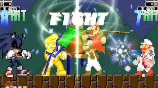 BALDI, Sonic.EXE 3 and GOLD MARIO  vs  3x NEW MADNESS MARIO | BEST OF 3