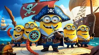 Minion Pirates: Hilarious Adventures of Jack Sparrow, Davy Jones, and More! Animal Lover #animation