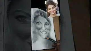 Aishwarya Rai/portrait drawing/pencil sketch/shorts