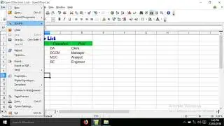 5 Open Office Calc Export to pdf