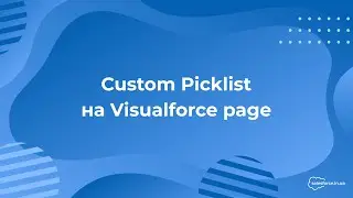 Salesforce: Custom Picklist на Visualforce page