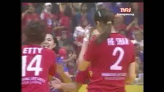 Final Bola Voli Putri Proliga 2003 , Bandung Artdeco Vs Petrokimia Gresik, set3