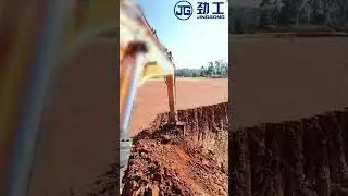 Jinggong Excavator&mdash;Full Power On! Turning Hard Ground into Smooth Terrain in Seconds