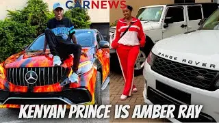 CAR NEWS: Kenyan Prince Unveils FIRE Car Wrap For His GLE as Amber Ray Hold Party For Range Rover