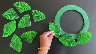 Beautiful Green Wall Hanging Craft / Paper Craft For Home Decoration /Paper Flower Wall Hanging /DIY