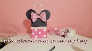 diy minnie mouse candy bag / bolsa de dulce