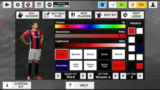 PSG,Manchester United and Barcelona kit.DLS 22
