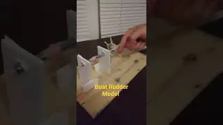 Boat Rudder Model of Steering #diy #boat