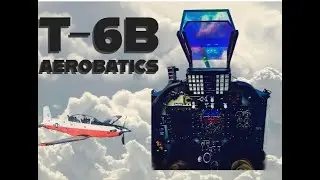 Cole Flies T-6B Aerobatics