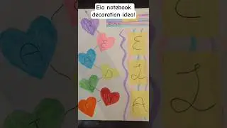 ELA notebook decoration idea! #ela #notebook #decorating #diy #artsandcrafts