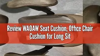 Review WAOAW Seat Cushion, Office Chair Cushion for Long Sitting, Memory Foam Chair Pad for Back, Co