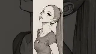 Soft Anime Sketch That Feels Like a Dream&hellip; 🖤