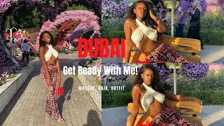 DUBAI VACATION 3-IN-1 GWRM🏝 my 20 min natural *no makeup* makeup look for Dubai Miracle Garden