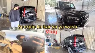 Scorpio ko kar va ya wash 🤔 @Fardeen.14Vlog #carwah #scorpio #vlogger #scorpios11 #viral #viralvideo