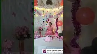 My princess Birthday Celebration 🎂|#Birthday Decoration ideas|#Pink theme|#Angel fairy theme
