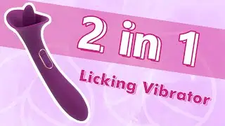 2 in 1 Licking Vibrator | THE BAD PEACH