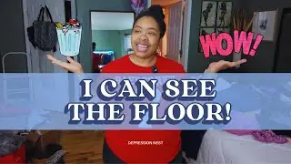 Depression Nest | Watch Me Clean | I Can Finally See the Floor! (lots of tears, sorry y'all)