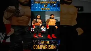 Wrestling revolution 2d vs wr2d 2k24  attire comparison #wwe #short #wr2d