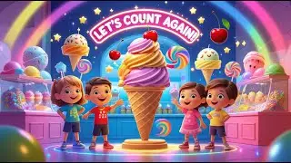 Counting Ice Creams Song 🍦🎶 | Fun Numbers & Counting Song for Kids | Learn Numbers with Music