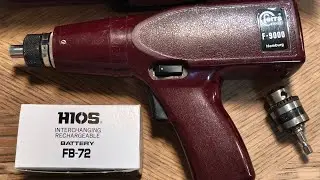 Review: Ferra tools F-9000 Akkuschrauber von 1979 (HIOS F-9000 electric screwdriver )