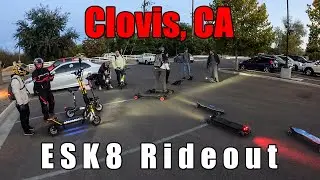 Clovis California ESK8 Group Ride - One Wheels show up