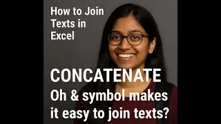 தமிழில் - Joining Texts from cells Excel Tamil- [1] 