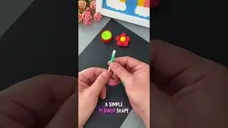 Turn Plastic Bottle Caps Into a Flower Base | Easy DIY | Fix Snap #shorts #creativereuse #ecodiy