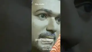 Kerala Vijay fans A Clay Sculpture Of Thalapathy VIJAY
