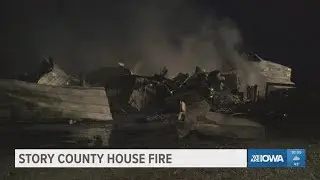 Authorities say no injuries have been reported in Story County house fire