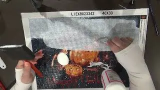 Mod Podge of Happy Halloween Diamond Painting Canvas!