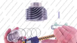 C 2139 Поршневая ЦПГ   4T GY6 190   O63, тюнинг GY6 150    оригинал Taiwan   SEE, шт