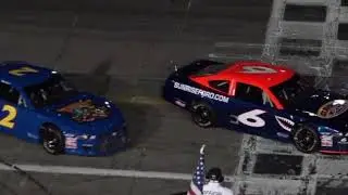 Charlie Carty wins the first ever Jr. Spec Late Models race at Irwindale Speedway
