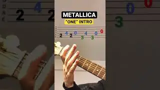Metallica &ldquo;One&rdquo; - Quick Lesson! #metallica #guitartabs #guitarlesson #metal #metallicacover