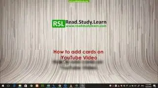 How To Setup and Use Youtube Cards