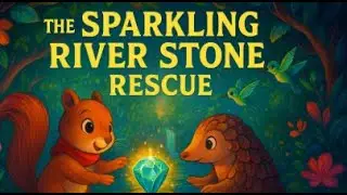 The sparkling River Stone Rescue | Bedtime Story for Kids | Read Aloud + Moral Lesson