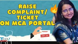 How To Raise Complaint or Ticket on MCA V3 & V2 Portal | MCA Portal Pe Complaint Kaise File Kare