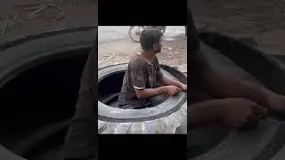 Huge Tractor Tire Restored by Expert Hands #restoration #tirerestoration #fixing