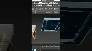 Speed Modeling a Quick 3D False Ceiling  in 3dsmax  #3dsmax #3dmodeling  #3d #tutorial #3danimation