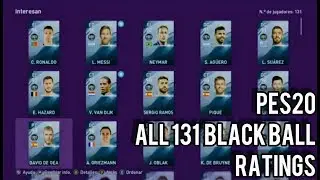 PES 2020 All 131 Black balls Ratings