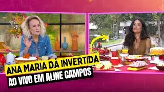 Ana Maria d&aacute; invertida ao vivo em Aline Campos no Mais Voc&ecirc; ap&oacute;s sa&iacute;da do BBB 26