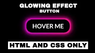 Amazing Colorfull Glowing Button Hover Effect Using HTML and CSS