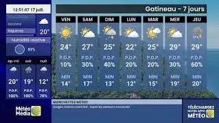 Meteo Media Local Forecast, Montreal QC, 7/17/2025