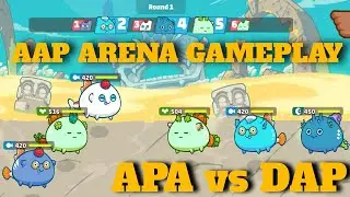AQUA nerf? Axie Infinity AAP vs DAP Arena Gameplay