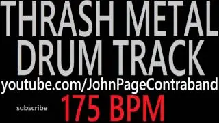 Thrash Metal Drum Backing Track 175 bpm FREE