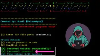 Crack ZIP File Passwords Using Termux | Mobile Hacking Tool (Noob Cyber Tech
