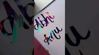 Abhi Anu #viral#shortsyoutube#viralvideo#ytshorts#calligraphy#nameart#song#trending