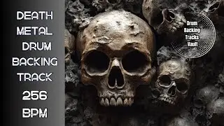 256 BPM Death Metal Drum Backing Track | High Velocity Grind | Royalty Free Drum Track