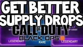 GET BETTER SUPPLY DROPS! CONFIRMED! BLACK OPS 3 LEGENDARY SUPPLY DROPS in BO3! (HOW TO GET MORE)