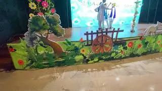 Stage Decoration Ideas for School Events || Beautiful Village || Easy way to do stage decoration