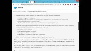 Prepare to Build Your Salesforce Journey